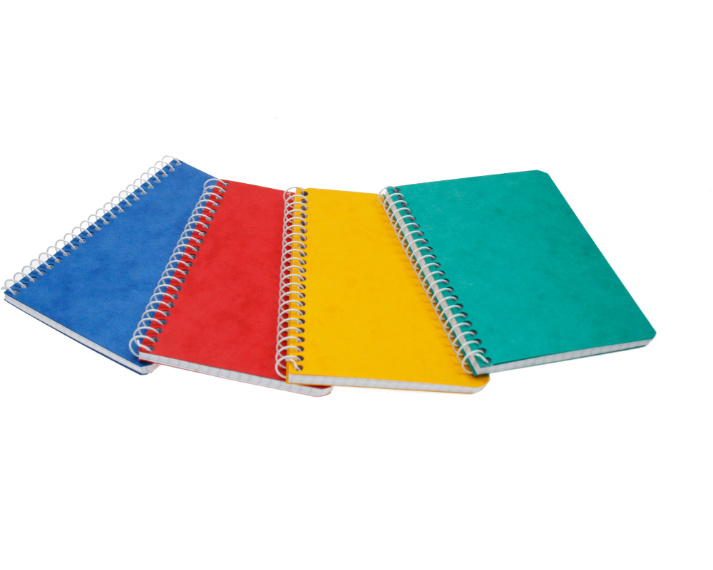 BÜROLINE Spiralheft ass. 14,8×21,0cm 540213 kariert, 4mm, 80g 48 Blatt