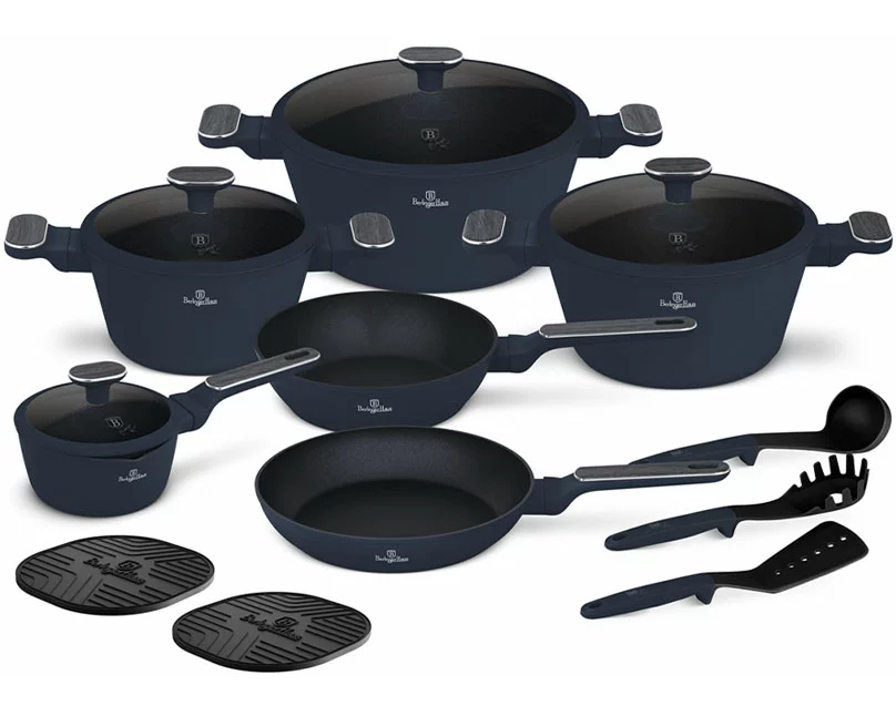 Berlinger Haus 15-teiliges Kochgeschirr-Set Deep Sea Collection