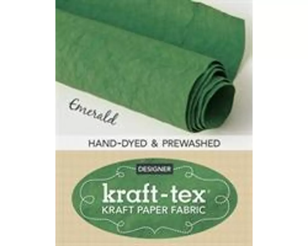 kraft-tex Roll Emerald Hand-Dyed & Prewashed