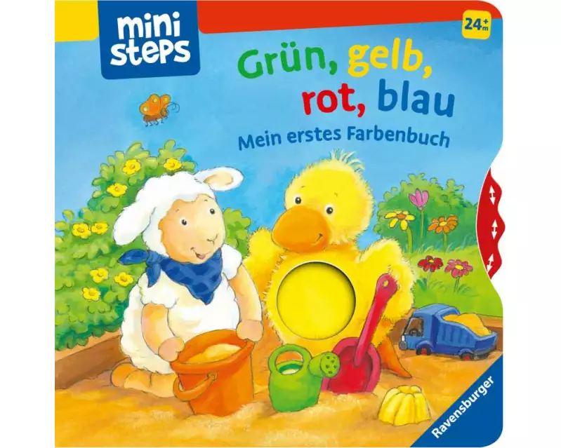 Grün, gelb, rot, blau