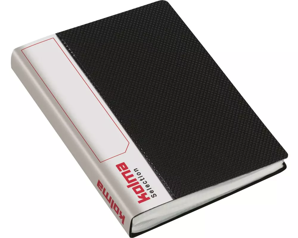 Kolma Sichtbuch Selection A6, 40 Taschen, Schwarz