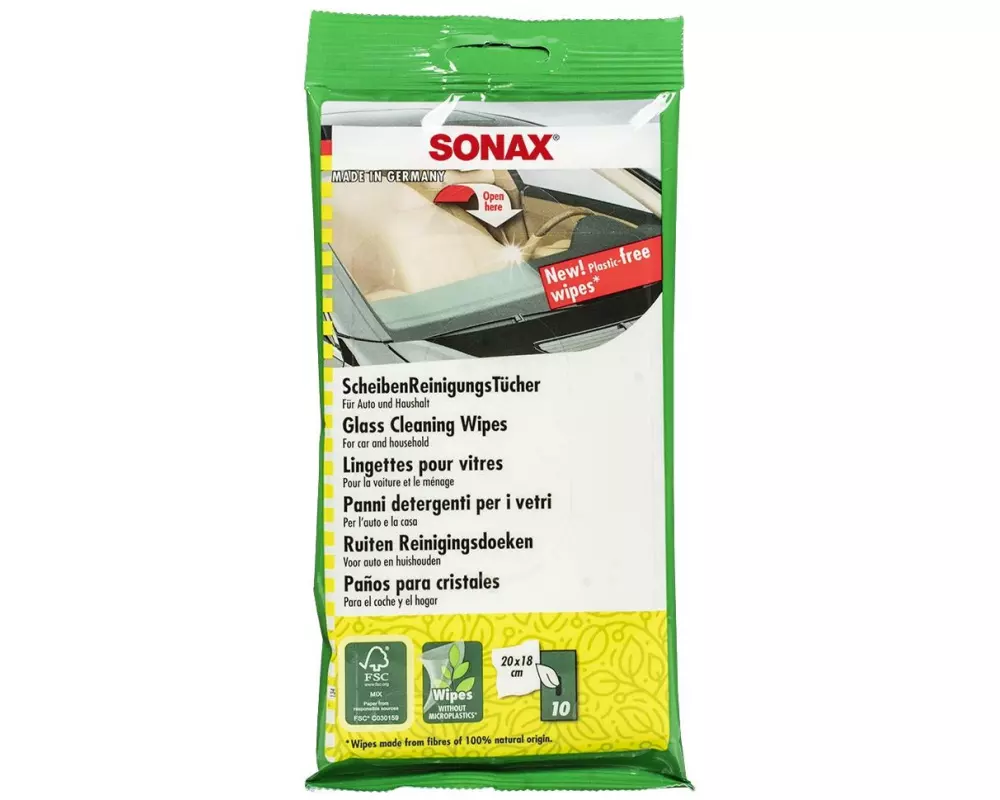 Sonax Scheibenreinigungstücher, Beutel à 10 Stück
