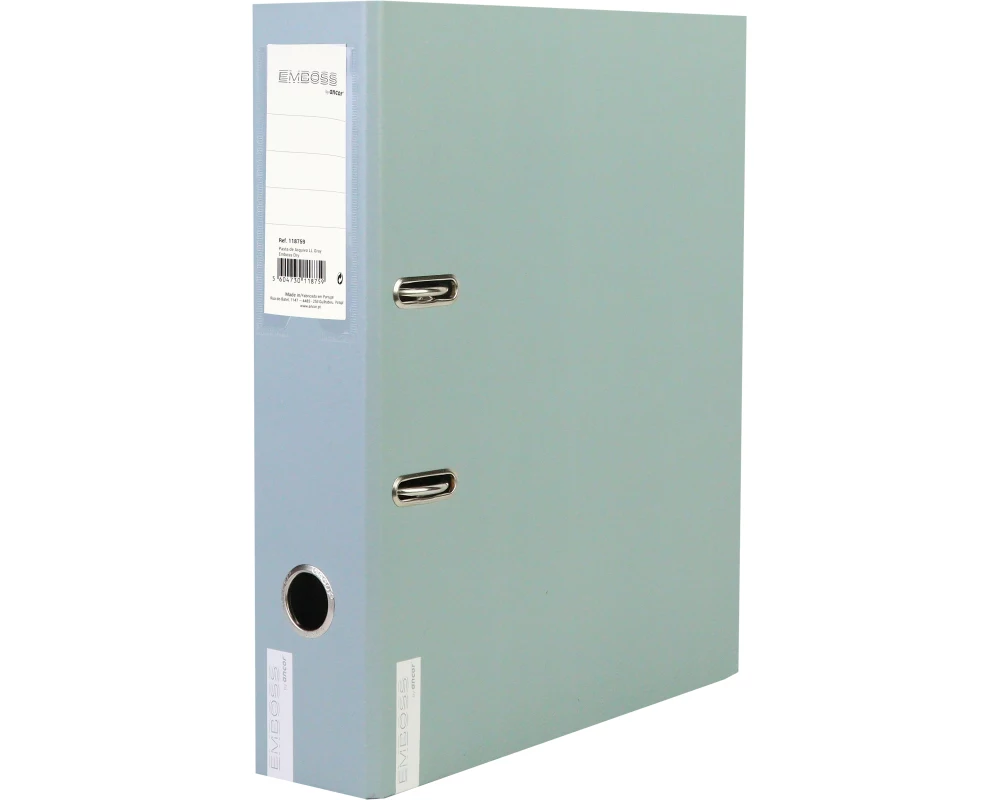 ANCOR Ordner 8 cm, A4 118759 Emboss Dry, grau