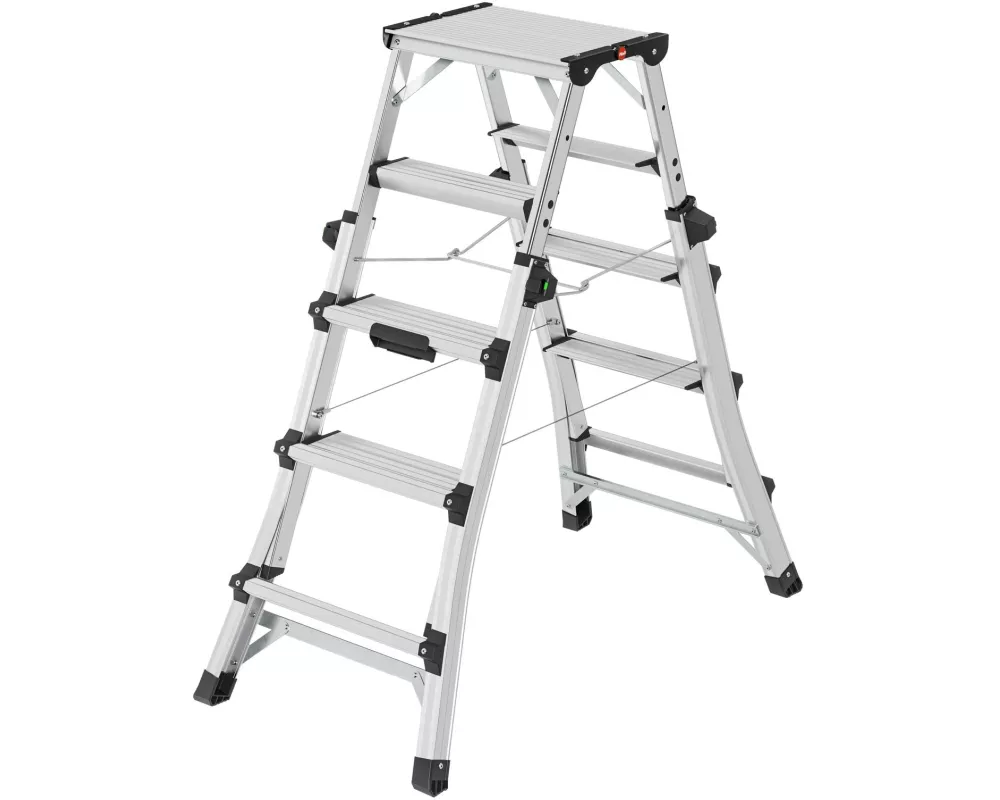 Hailo Doppelstufenleiter TopLine D100 6 Stufen