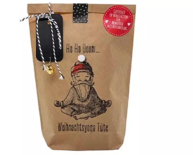 Wunderle Geschenktüte Weihnachtsyoga
