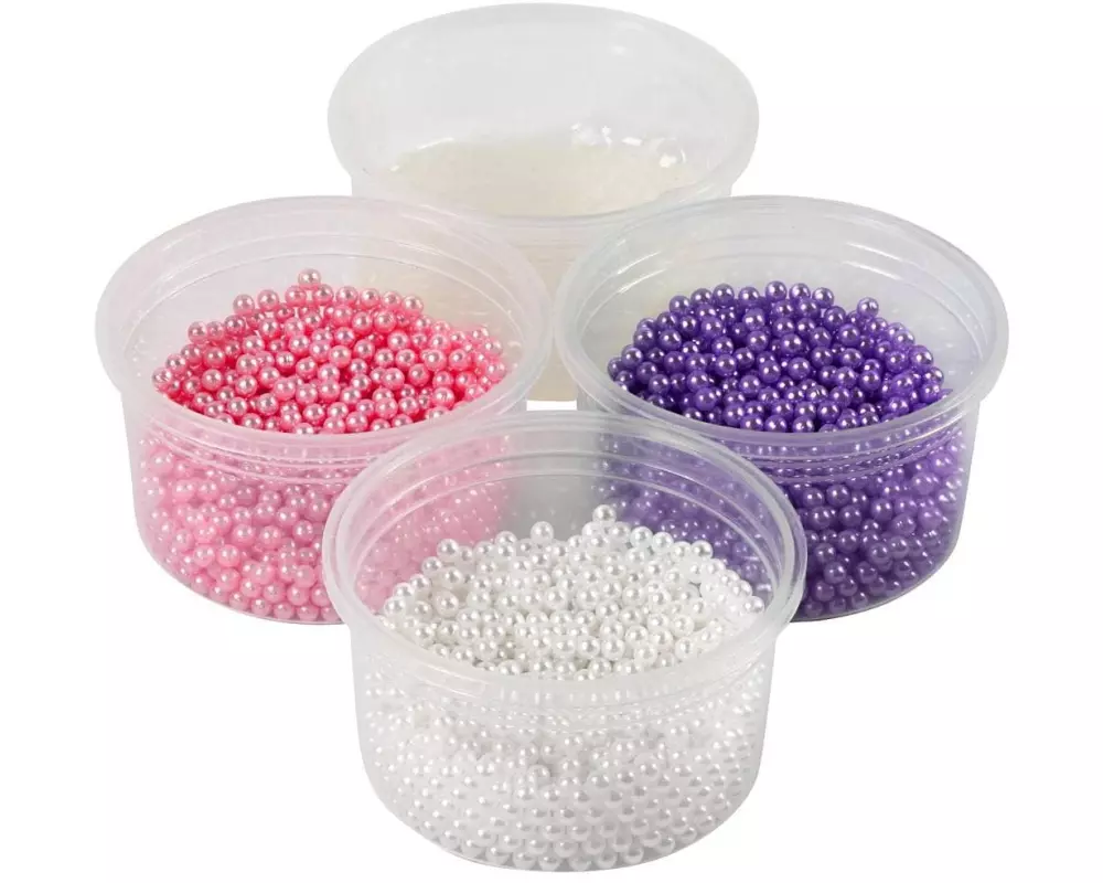 Creativ Company Modelliermasse Pearl Clay Pink, Lila, Weiss