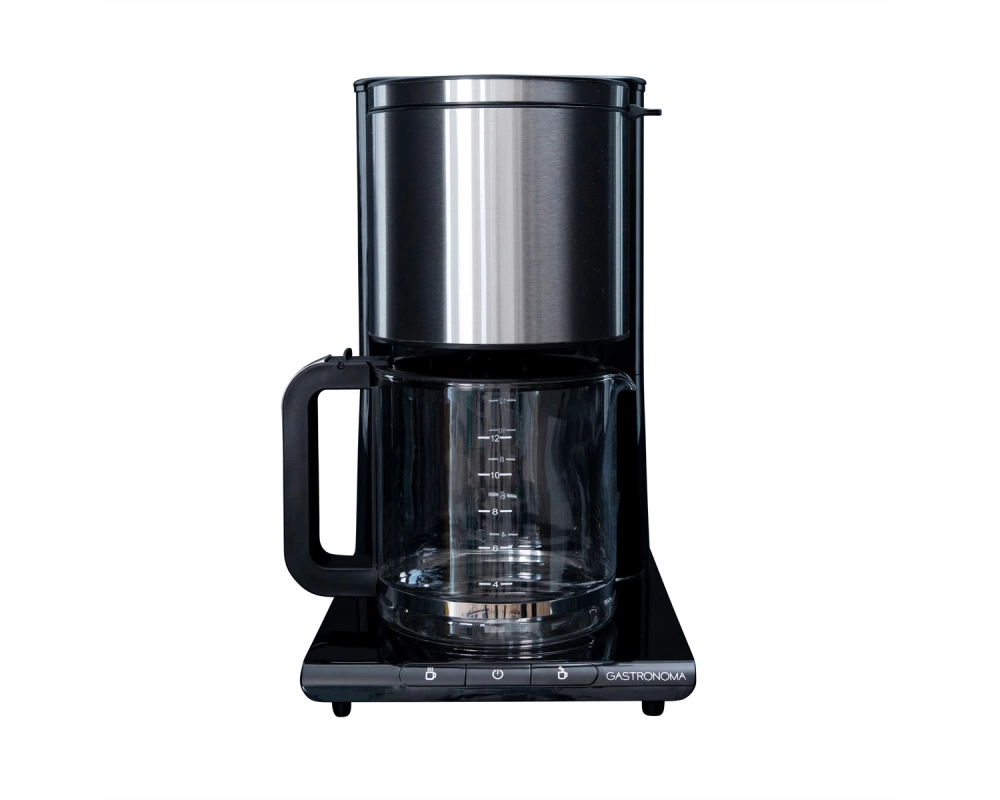Gastronoma Kaffemaschine 18100003, 1.5L, schwarz/silber, 1050W