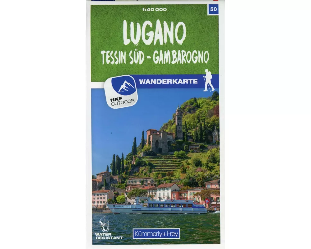 Kümmerly+Frey Wanderkarte 50 Lugano 1:40.000