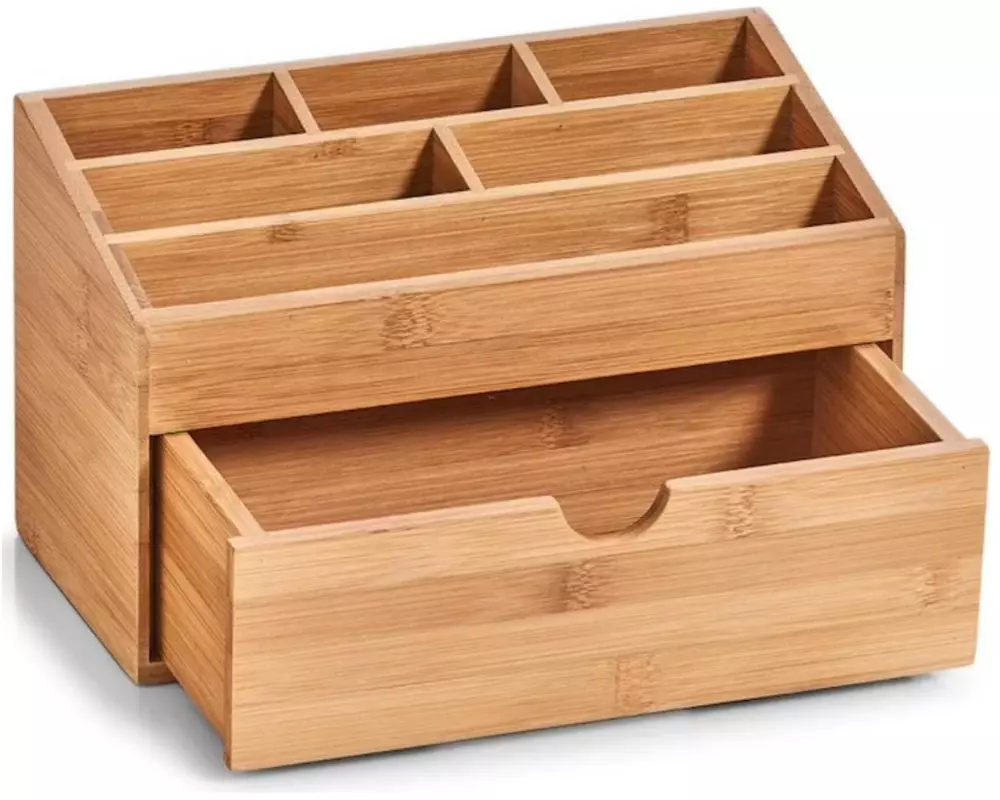 Zeller Present Bad-Utensilienhalter mit Schubfach Nature