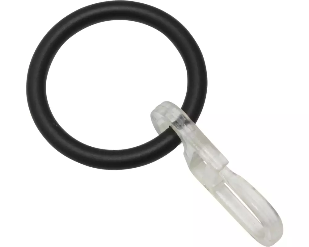 Gardinia Vorhangring Kos 6-er Verpackung Schwarz-matt