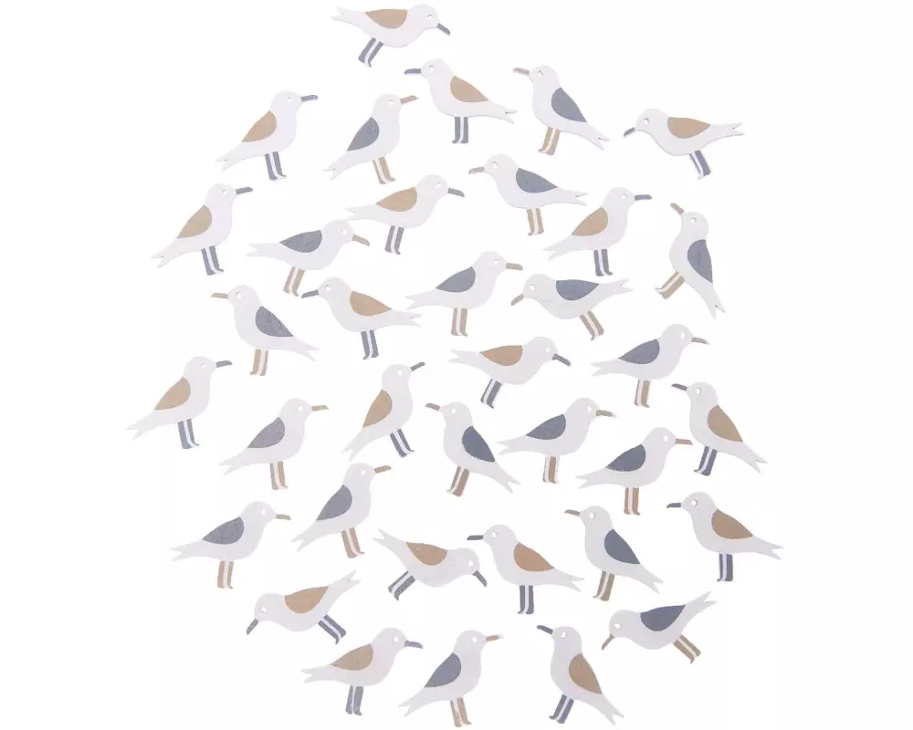 Rico Design Streudeko Möwen natur 36 Stück