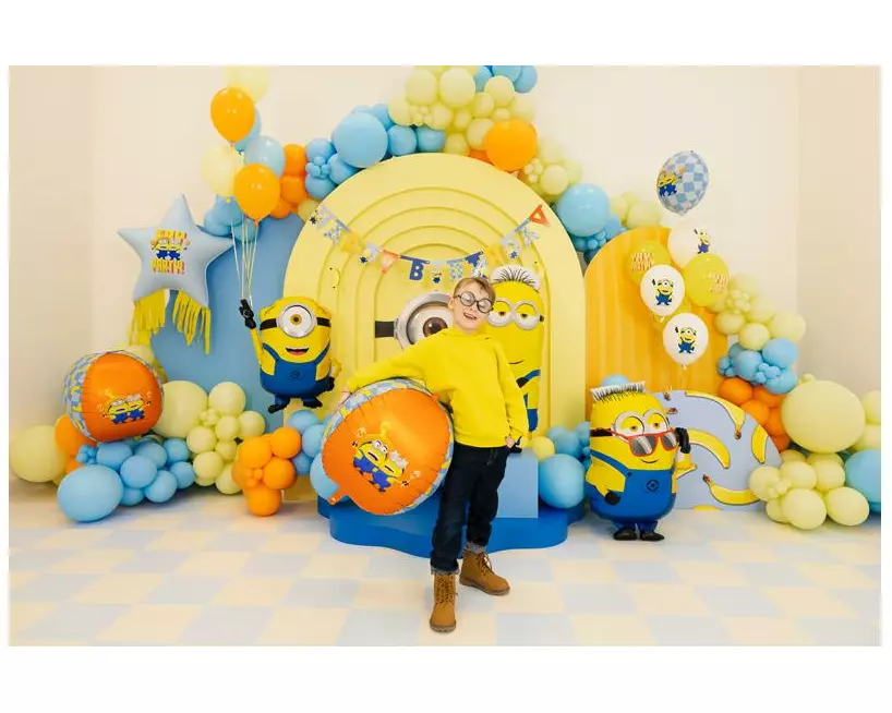 Partydeco PartyDeco Folienballon Ball mit Minions Mehrfarbig
