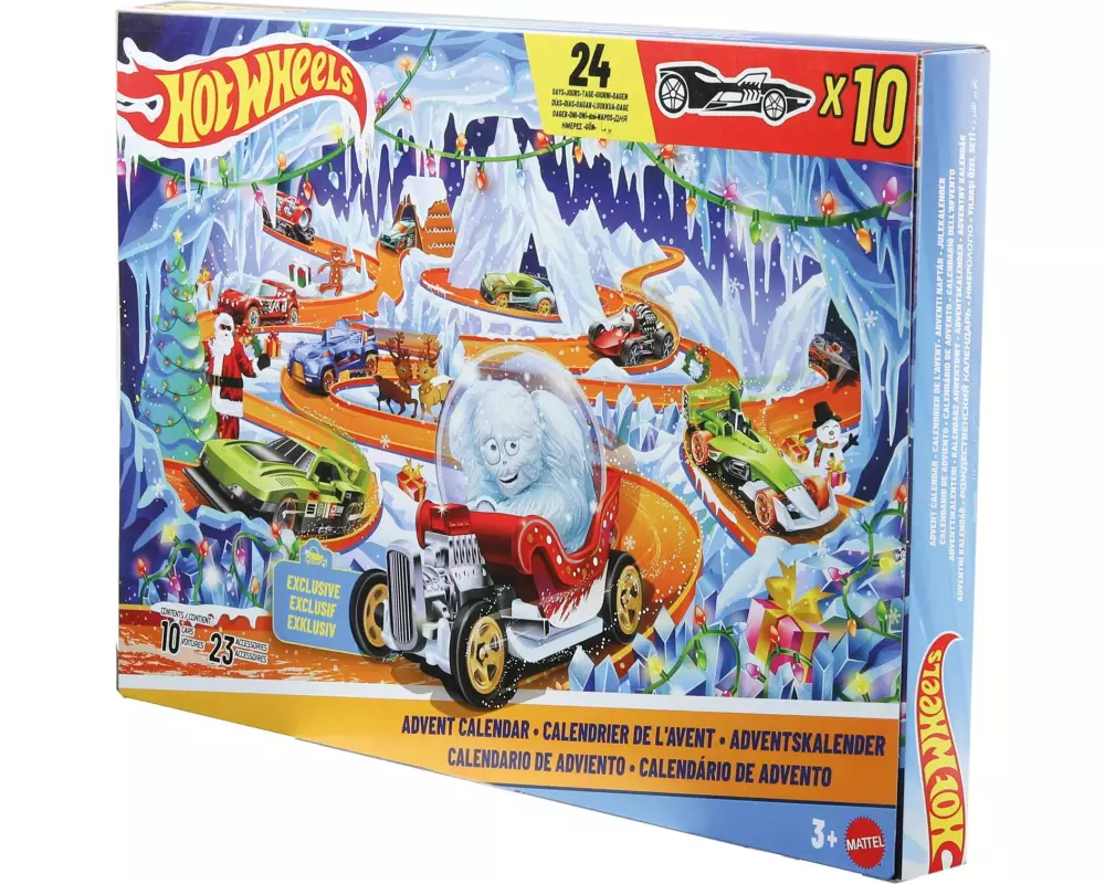 Hot Wheels Adventskalender 2026 im Massstab 1:64