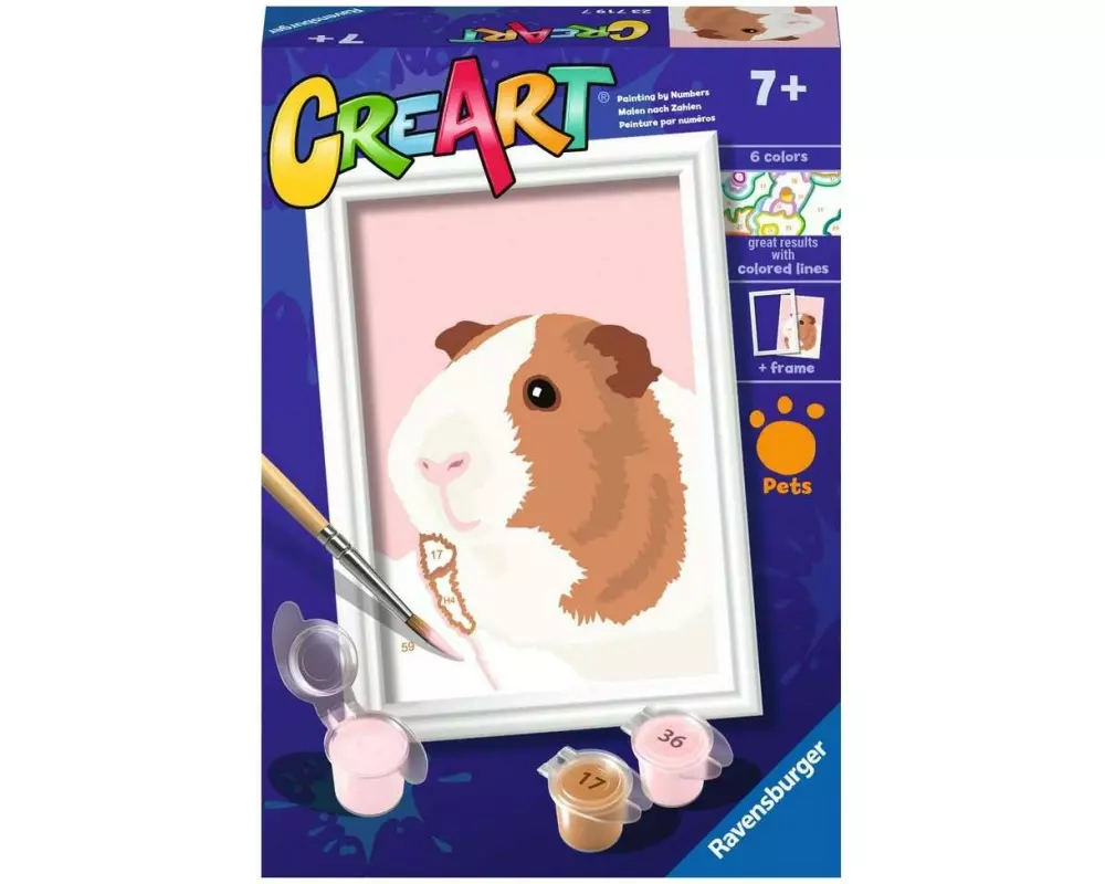 Ravensburger Malen nach Zahlen Meerschweinchen mit Acrylfarben