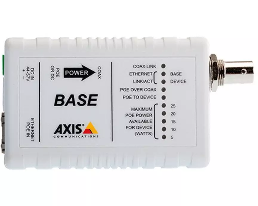 AXIS T8641 Ethernet/PoE Over Coax Base Unit