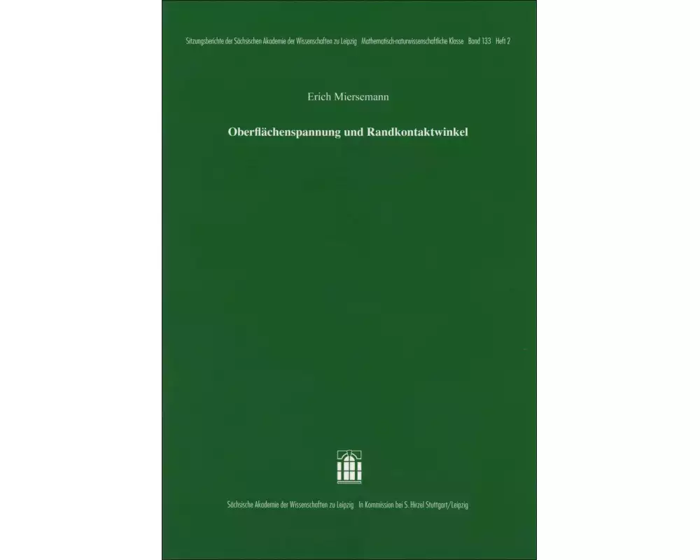 Oberflächenspannung und Randkontaktwinkel