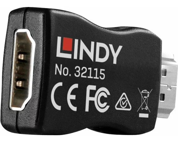 LINDY HDMI 2.0 EDID Emulator Resolutions up to 3840x2160 at 60Hz HDCP 2.2 Pass-Through and HDR