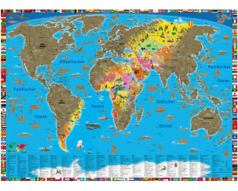 Erlebniskarte „Rubbelposter Welt“