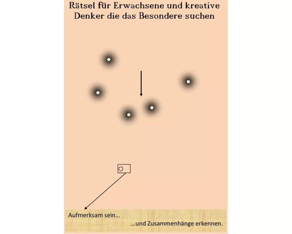 Rätsel für Erwachsene und kreative Denker die das Besondere suchen