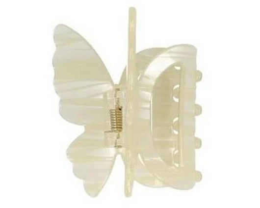 Parsa Beauty Haarklammer Schmetterling Beige