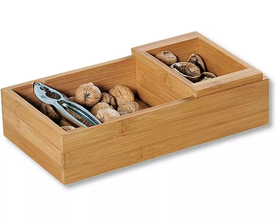 Kesper Nussschale mit Nussknacker Holz, Braun
