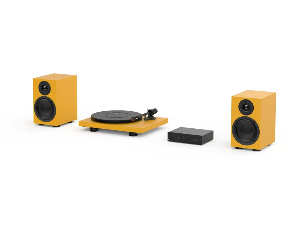 Pro-Ject Plattenspieler mit Bluetooth Colourful Audio Gelb