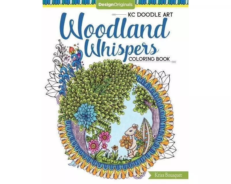 KC Doodle Art Woodland Whispers Coloring Book