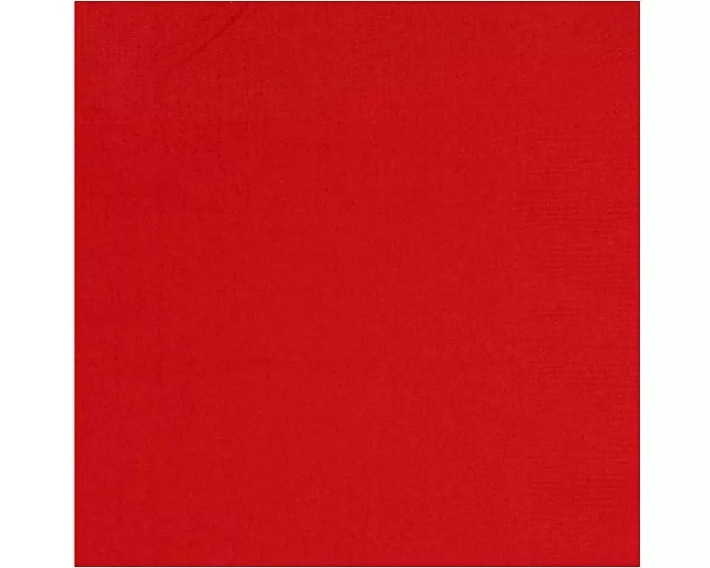 Creativ Company Papierservietten Rot 33 cm x 33 cm, 20 Stück, Rot