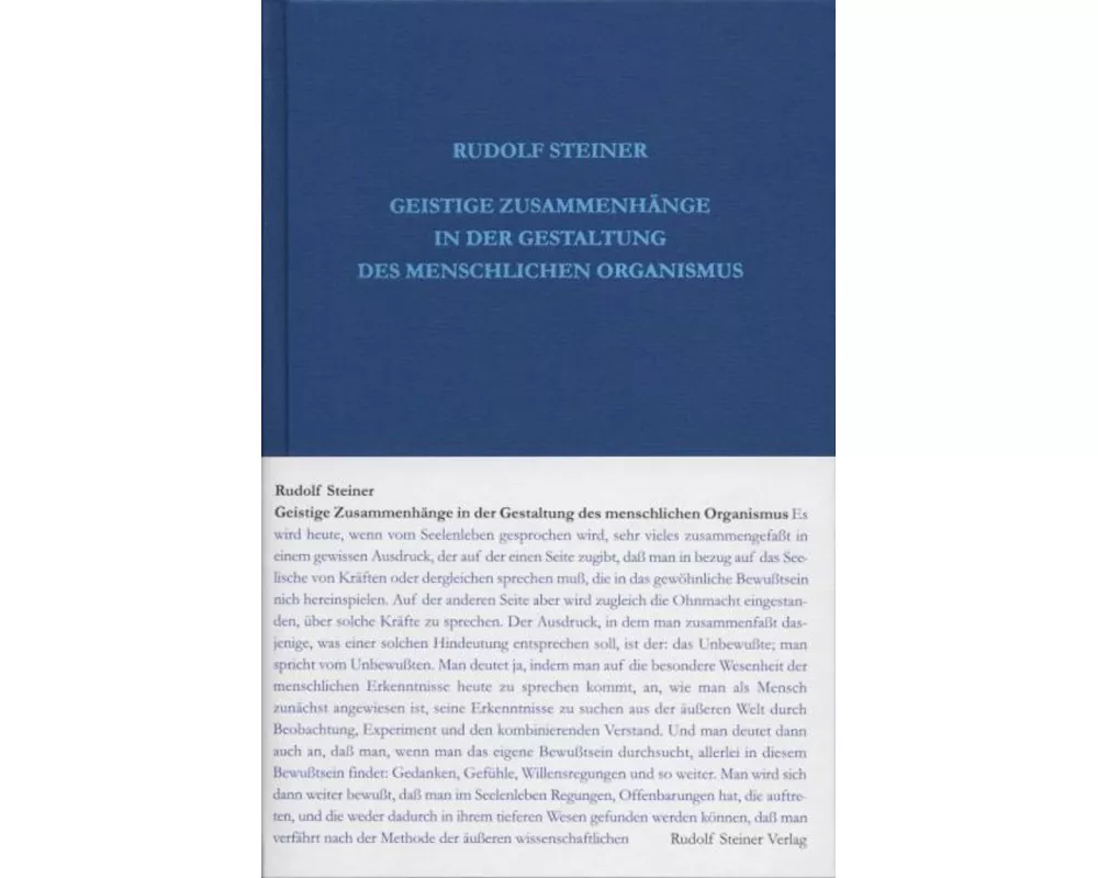 Geistige Zusammenhänge in der Gestaltung des menschlichen Organismus