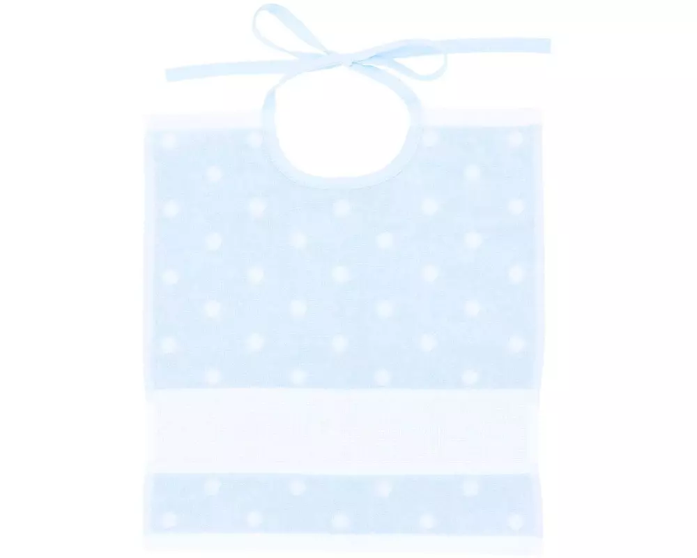 Rico Design Lätzchen Blau gepunktet, 30 x 34 cm