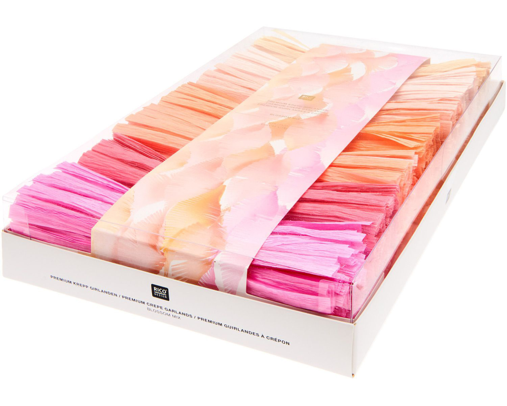 RICO DESIGN Girlande 3m 400680 Blüten Mix