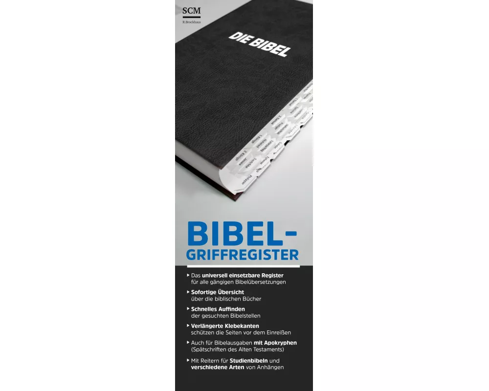 Bibel-Griffregister weiß