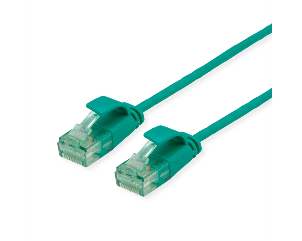 ROLINE RM UTP DataCenter Patchkabel Cat.6A (Class EA), slim, grün, 1 m