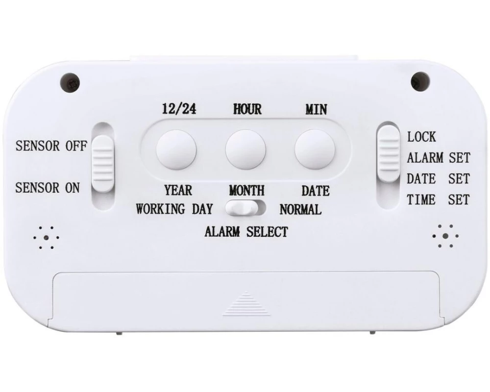 Hama RC 660 Digital Weiss mit Temperatur und Luftfeuchtigkeit