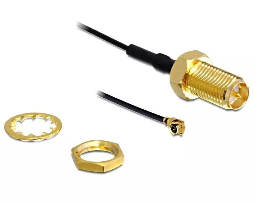 Delock Antennenkabel RP-SMA zu I-PEX, 0.05 m