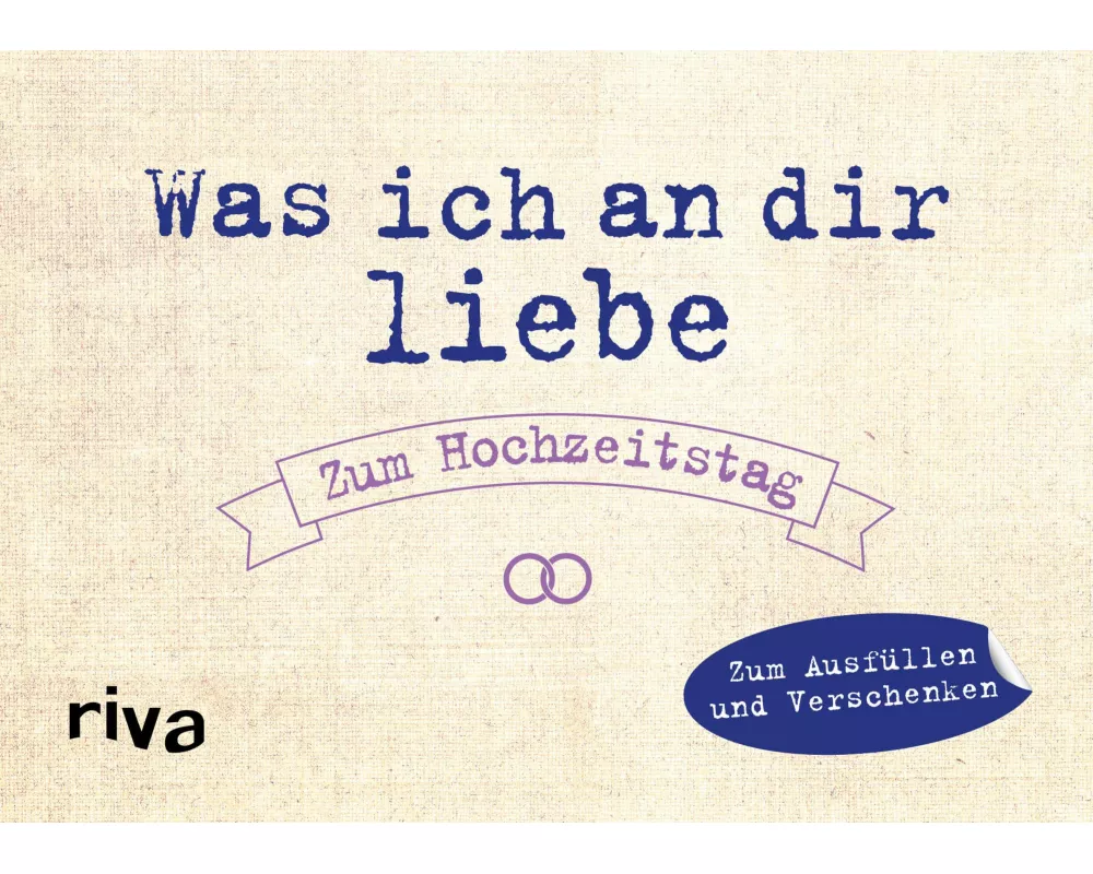 Was ich an dir liebe – Zum Hochzeitstag