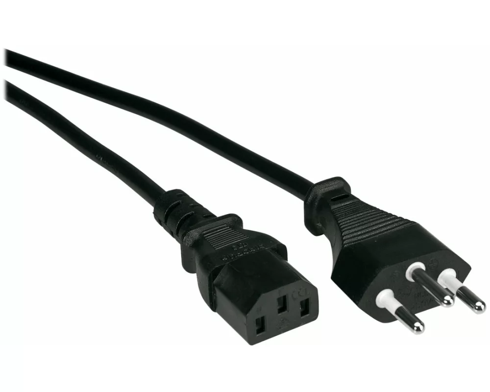 VALUE Power Cable, T12-C13, 1,8m, black