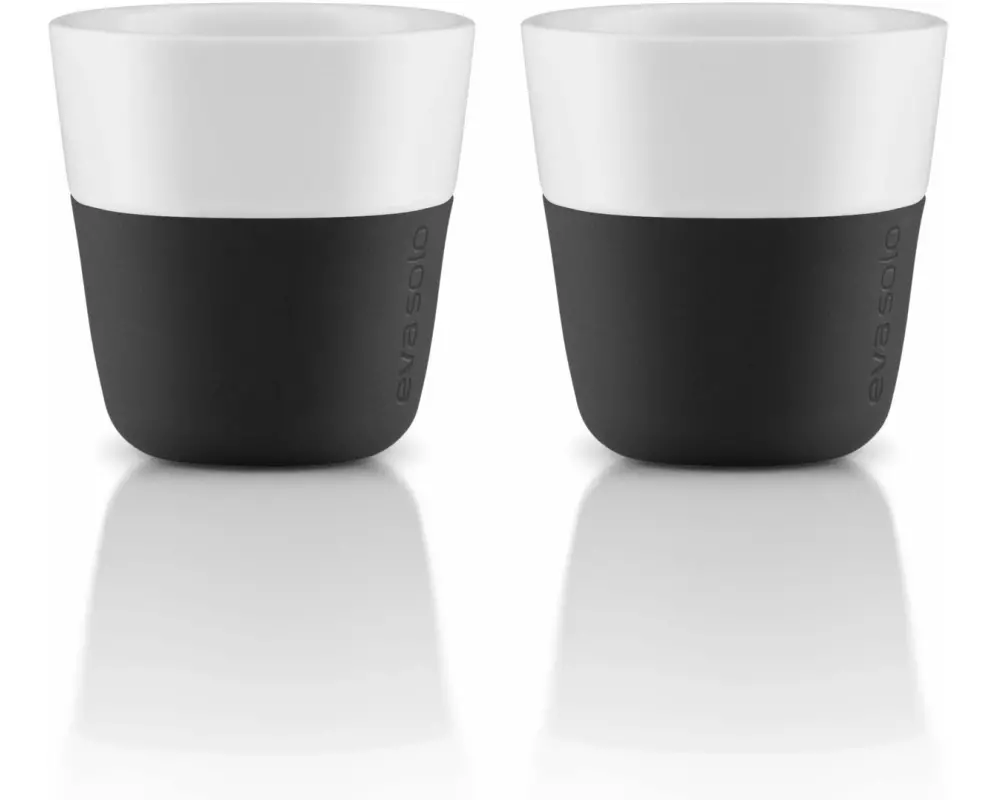 Eva Solo Espressotasse 80 ml, 2 Stück, Schwarz/Weiss