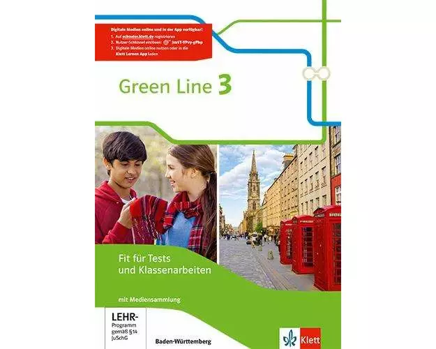 Green Line 3. Fit für Tests und Klassenarbeiten. Arbeitsheft mit Lösungsheft und Mediensammlung. Baden-Württemberg ab 2016