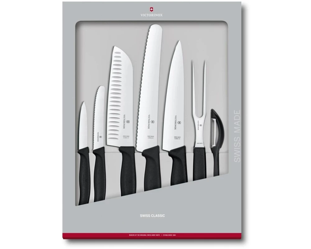 Victorinox Messer-Set Swiss Classic 7-teilig, Schwarz