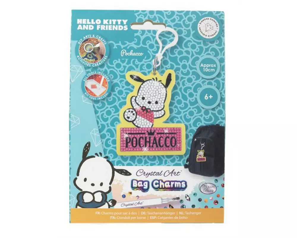 CRAFT Buddy Pochacco, Crystal Art Rucksack Anhänger