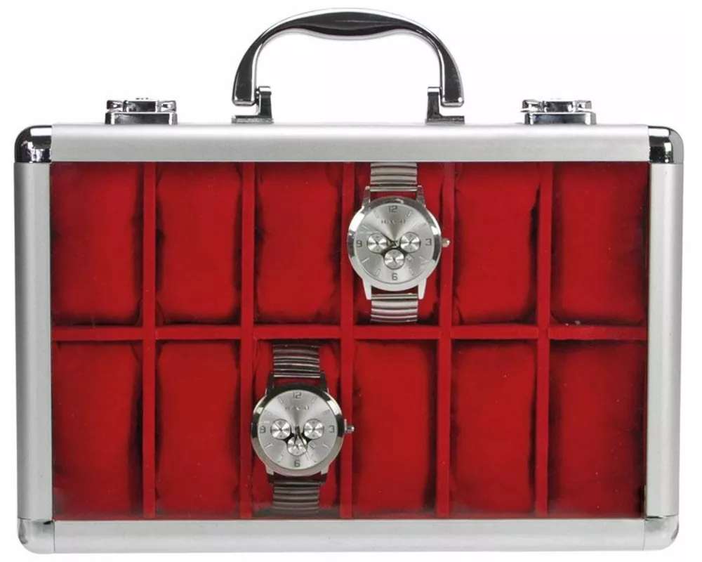 Uhrenkoffer Alu für 12 Uhren