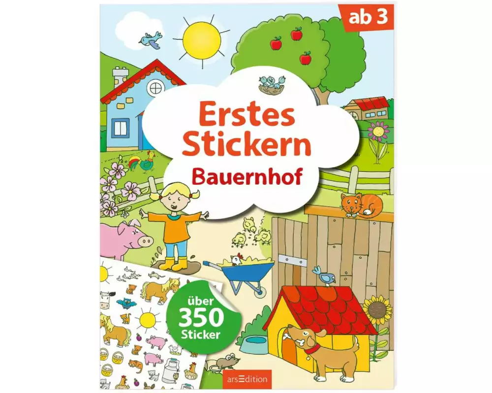 Erstes Stickern – Bauernhof