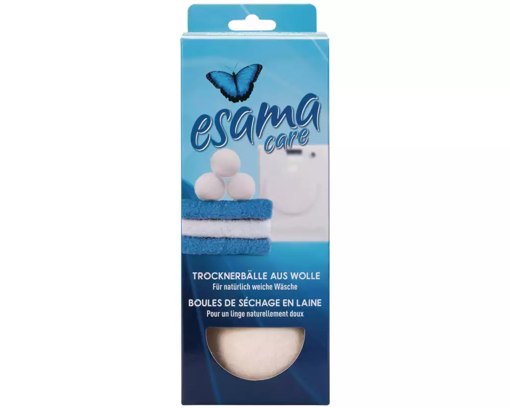 Esama Trocknerbälle aus Wolle 3 Stück