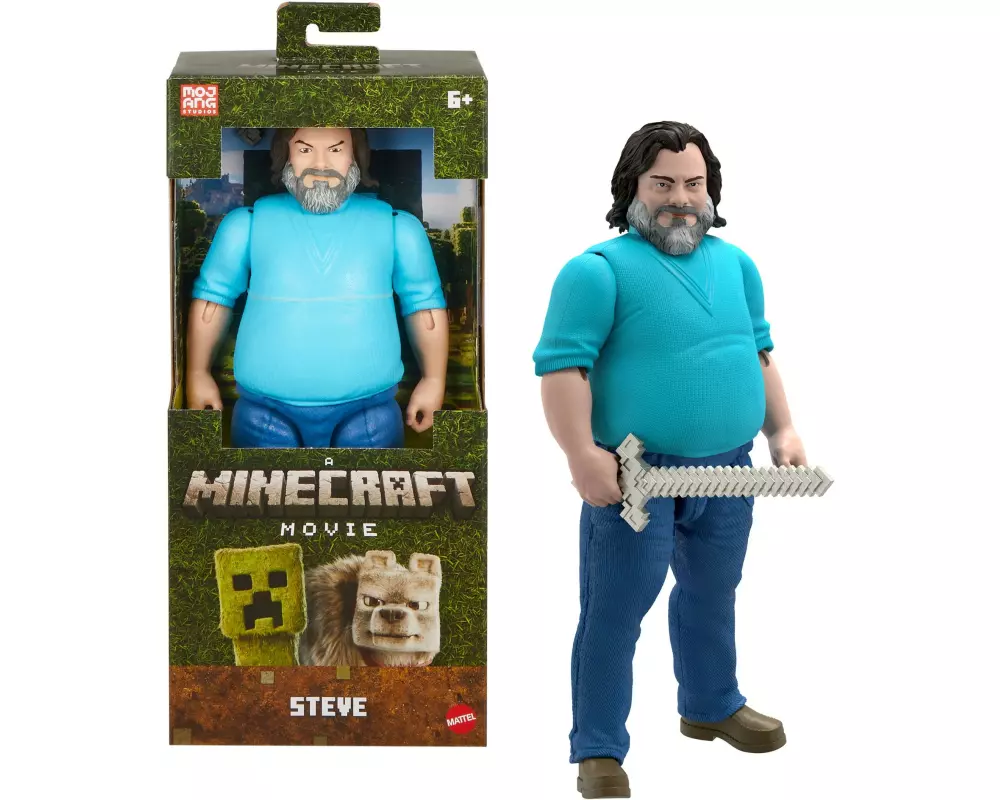 Mattel Minecraft Movie Large Steve 30 cm hoch