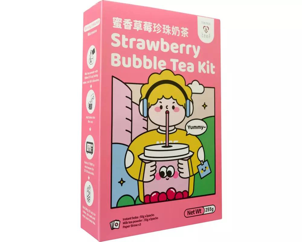 TOKIMEKI Bubble Tea Kit Erdbeere 255 g