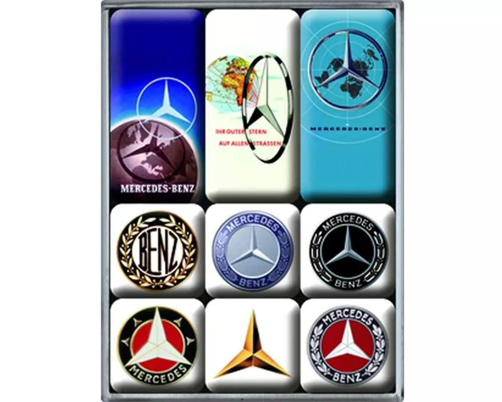 Nostalgic Art Magnet-Set Mercedes 1 Stück, Mehrfarbig