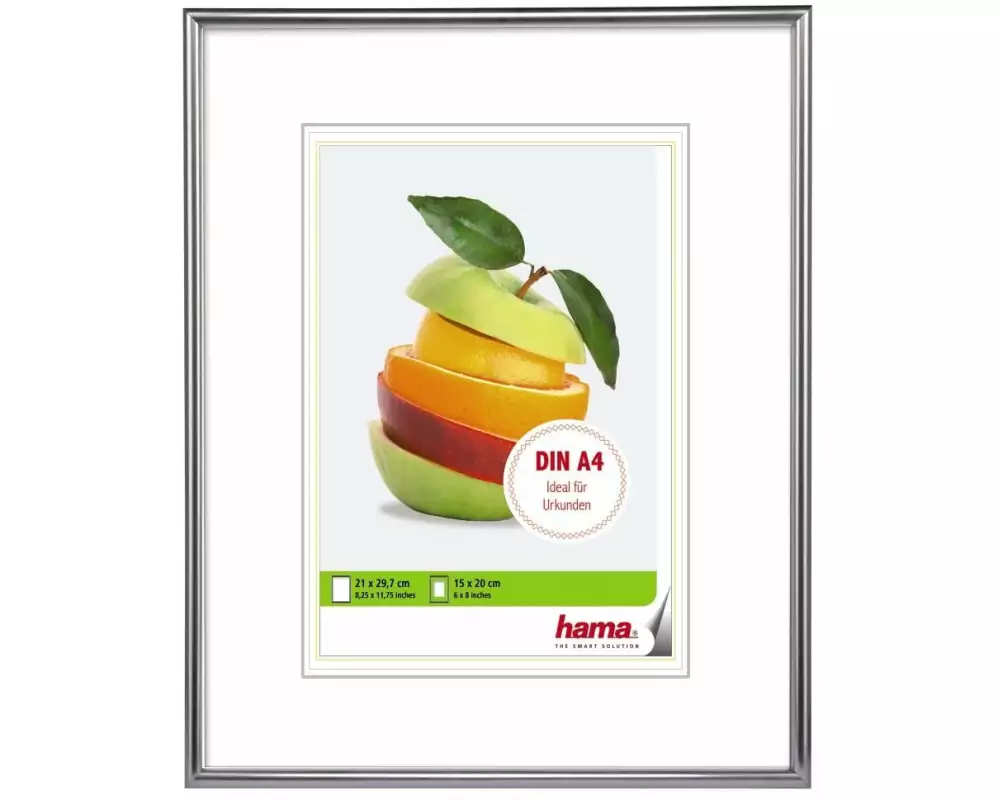 Hama Bilderrahmen Sevilla 21 x 29.7 cm, Silber matt