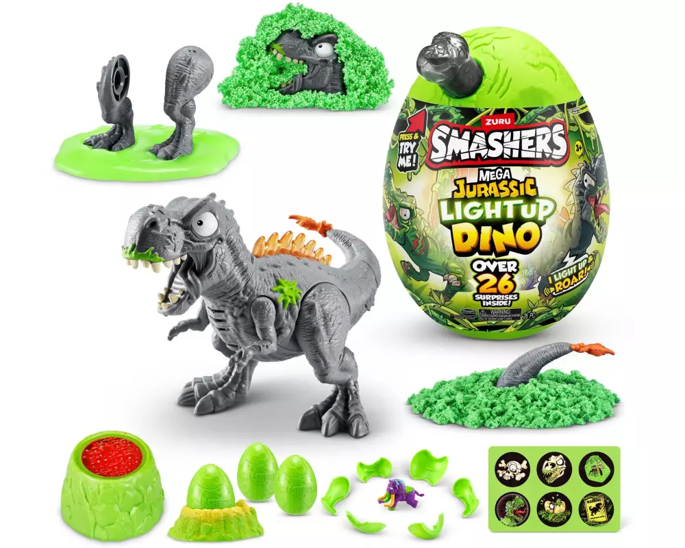Zuru Sammelfigur Smashers Mega Jurassic Light up Dino assortiert