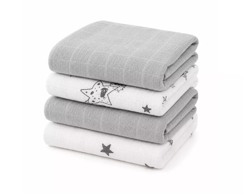 MAKIAN Mulltuch 4er Pack, 70 x 70 cm